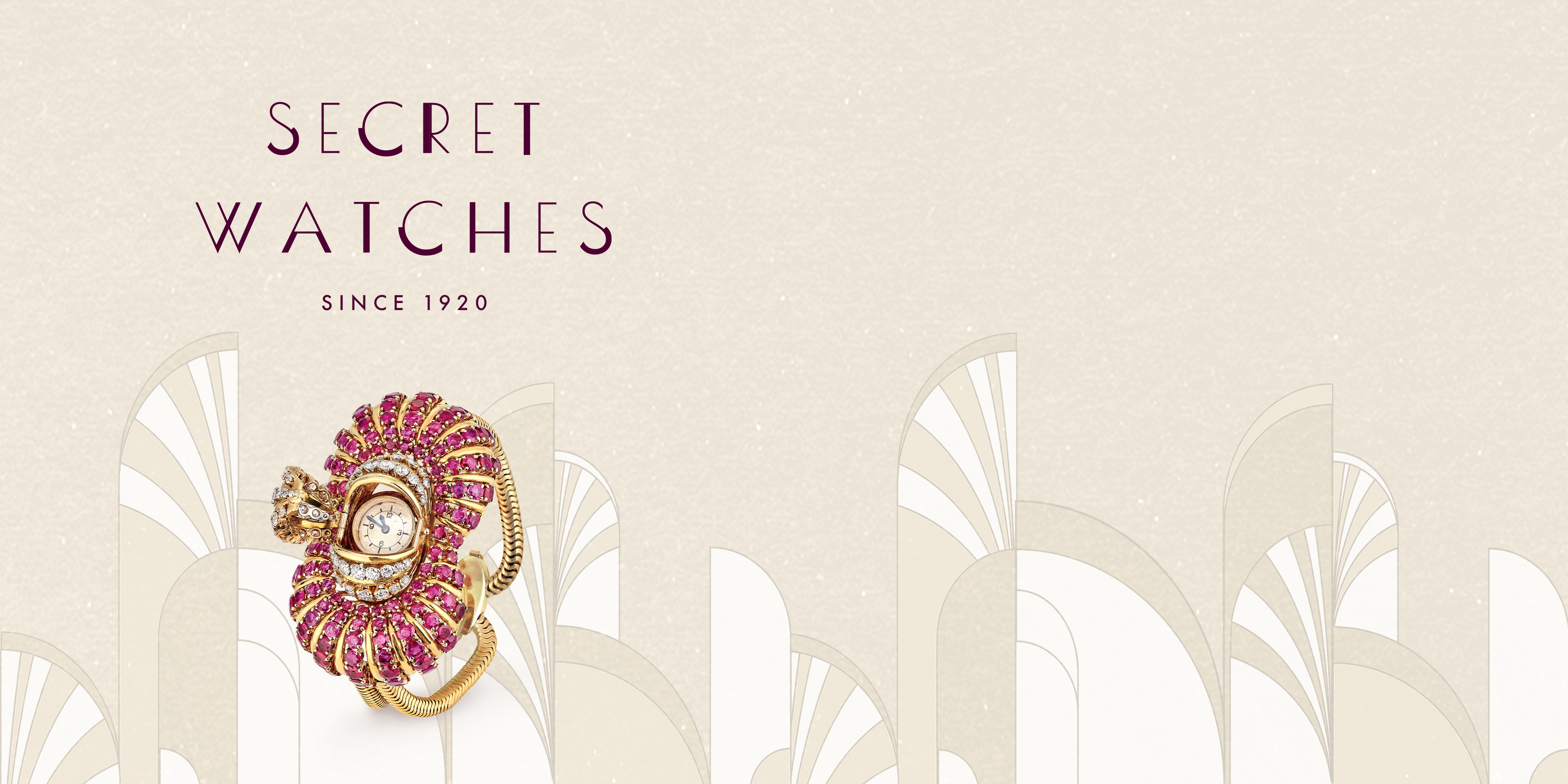 隐秘式腕表，Van Cleef & Arpels梵克雅宝。